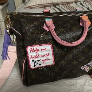 Authentic Vintage lV Speedy 35 Lover Era Custom